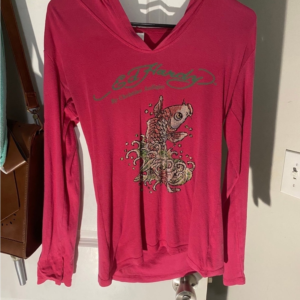 Ed Hardy Graphic Long Sleeve hoodie